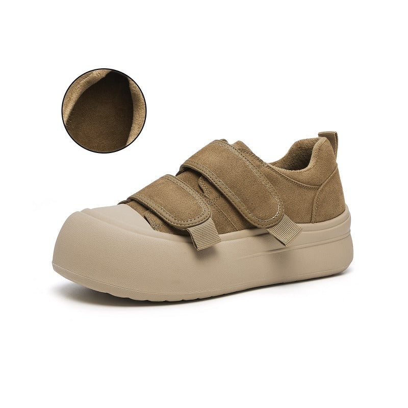 CozyStep Slip-On Platform Shoes – Thick-Soled Warm Sneakers for Women