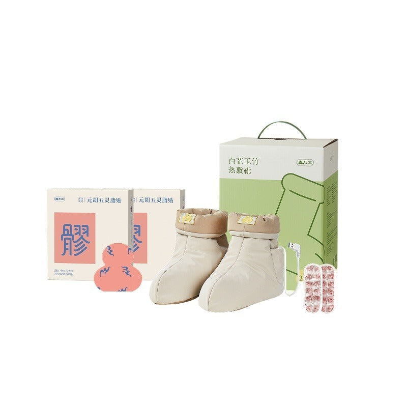 CozyWarm Booties – USB Heated Foot Warmer Shoes for Indoor Use