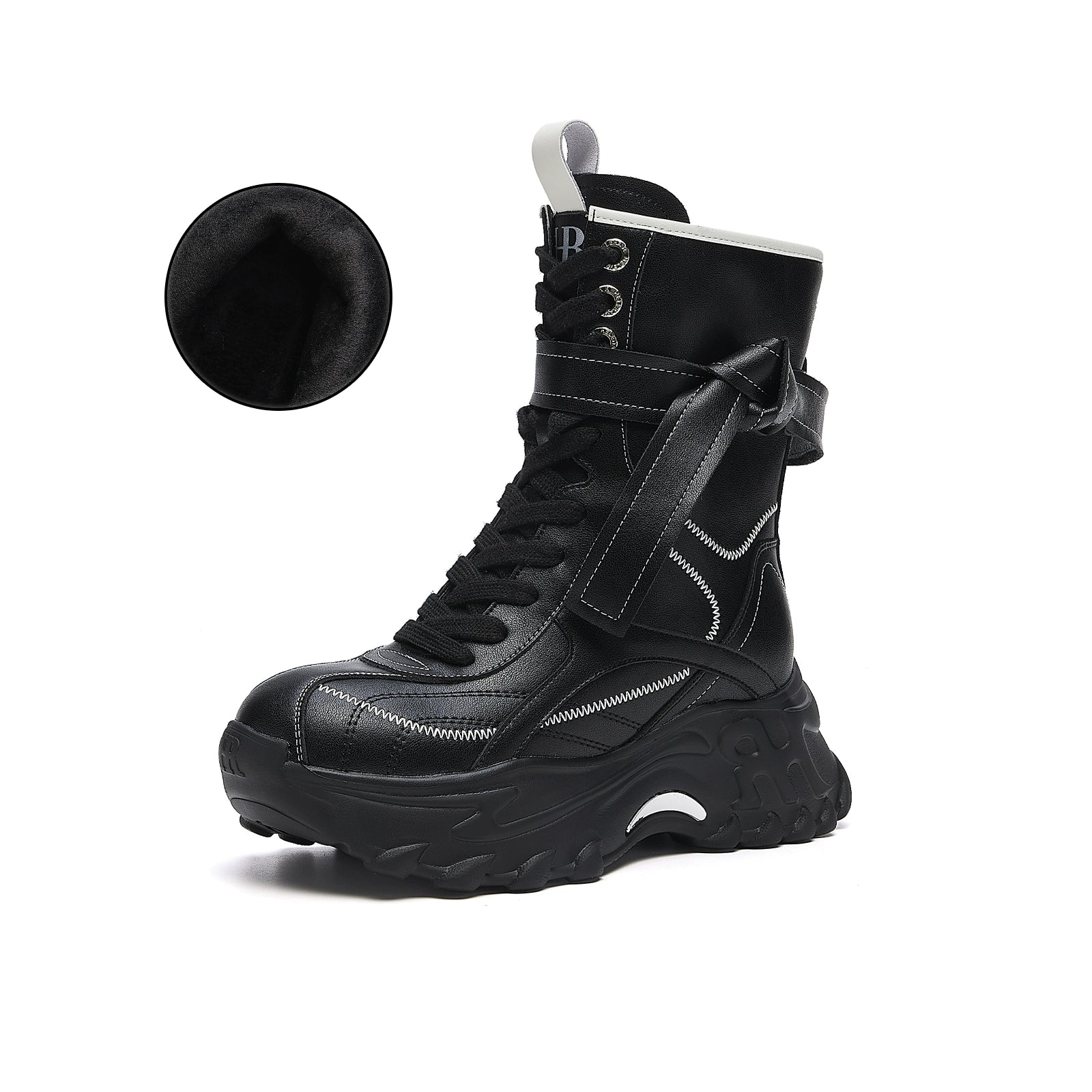 UrbanEdge Combat Boots – Chunky Platform Mid-Calf Boots for Women