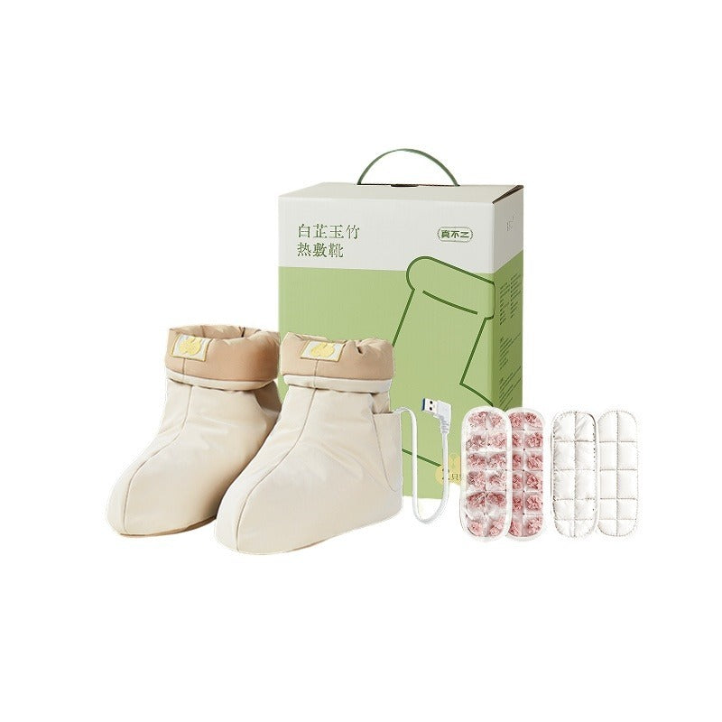 CozyWarm Booties – USB Heated Foot Warmer Shoes for Indoor Use