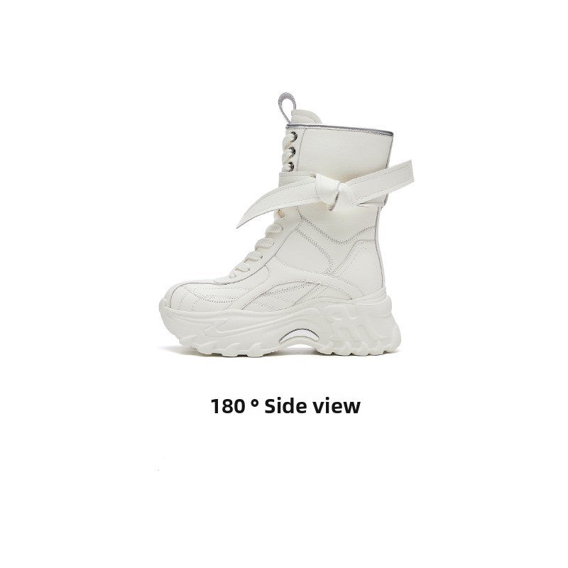 UrbanEdge Combat Boots – Chunky Platform Mid-Calf Boots for Women