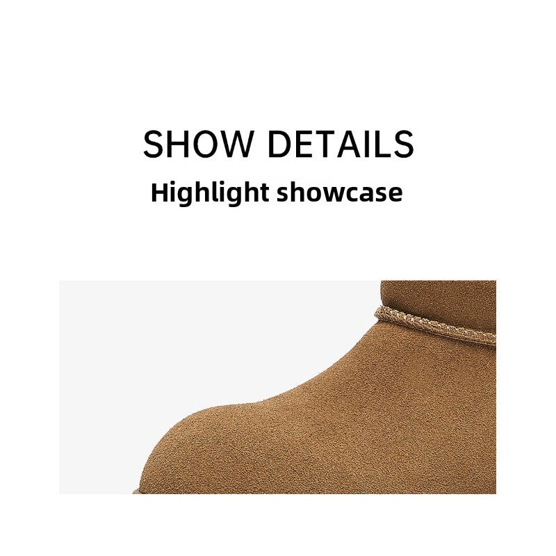 CozyStep Thick-Soled Winter Boots – Plush-Lined Non-Slip Women’s Snow Boots