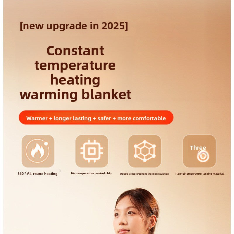 WarmEase Heated Shoulder Blanket – Soft Cozy Warming Throw for Office & Home Use