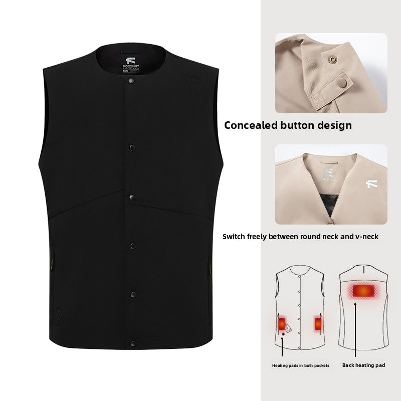 WarmVest Series – Rechargeable Heated Vest with Adjustable Heat Panels for Men and Women