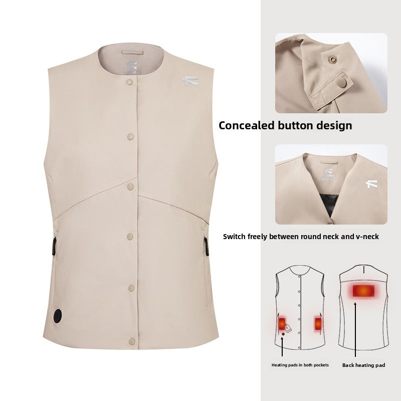 WarmVest Series – Rechargeable Heated Vest with Adjustable Heat Panels for Men and Women