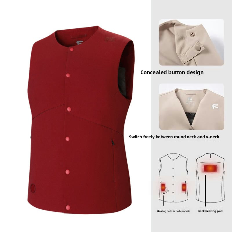WarmVest Series – Rechargeable Heated Vest with Adjustable Heat Panels for Men and Women