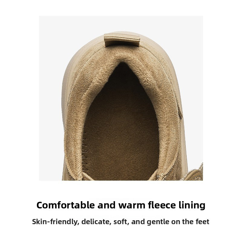 CozyStep Slip-On Platform Shoes – Thick-Soled Warm Sneakers for Women