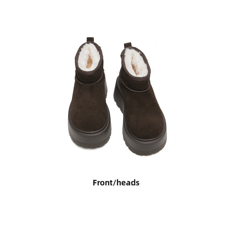 CozyStep Thick-Soled Winter Boots – Plush-Lined Non-Slip Women’s Snow Boots