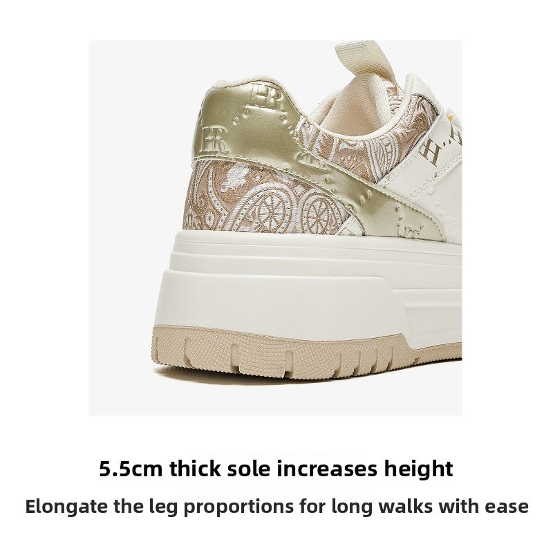 UrbanEmbroider Casual Sneakers – Chunky Thick-Soled Women’s Shoes