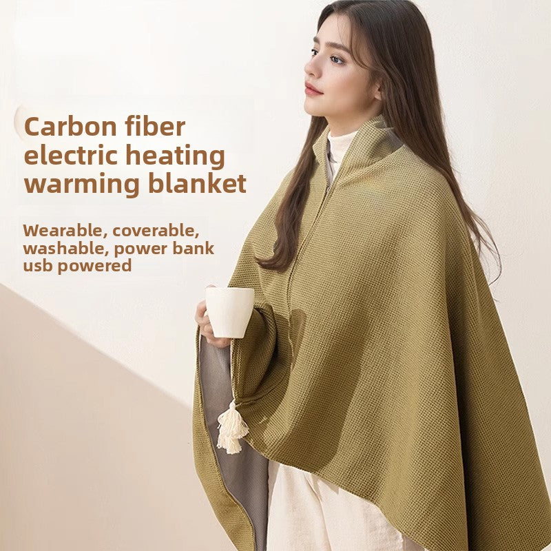 CozyWarm Heated Blanket – USB Rechargeable Throw for Office and Home