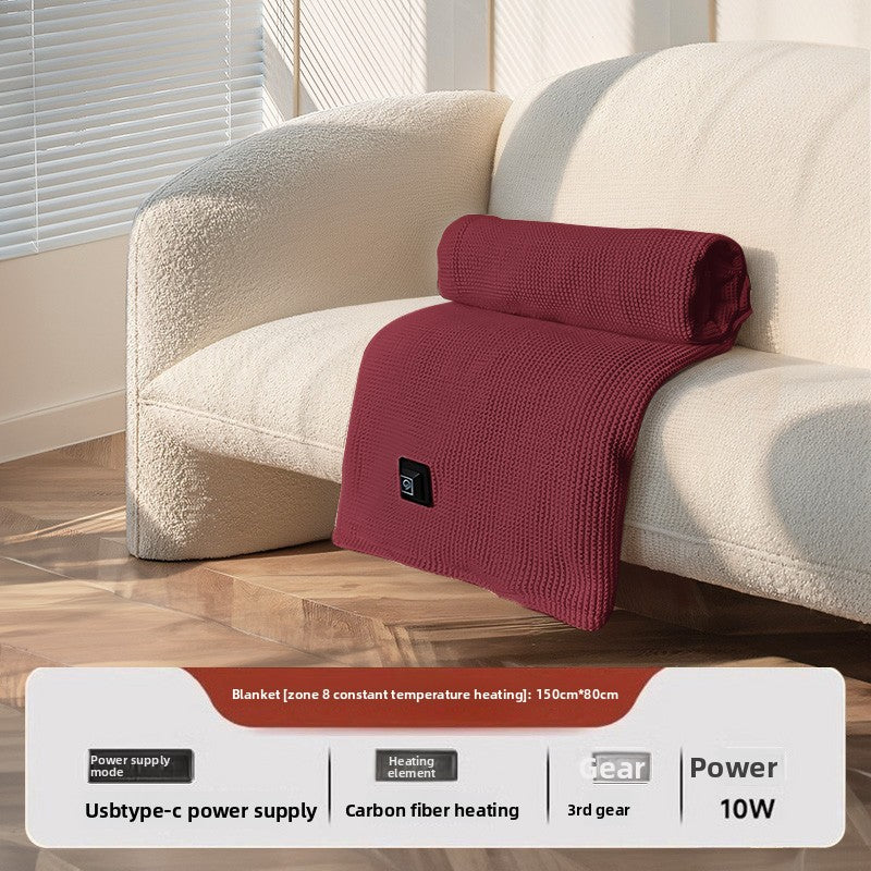 CozyWarm Heated Blanket – USB Rechargeable Throw for Office and Home