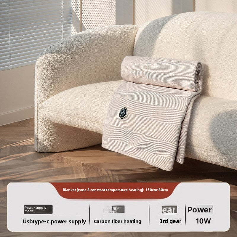 CozyWarm Heated Blanket – USB Rechargeable Throw for Office and Home
