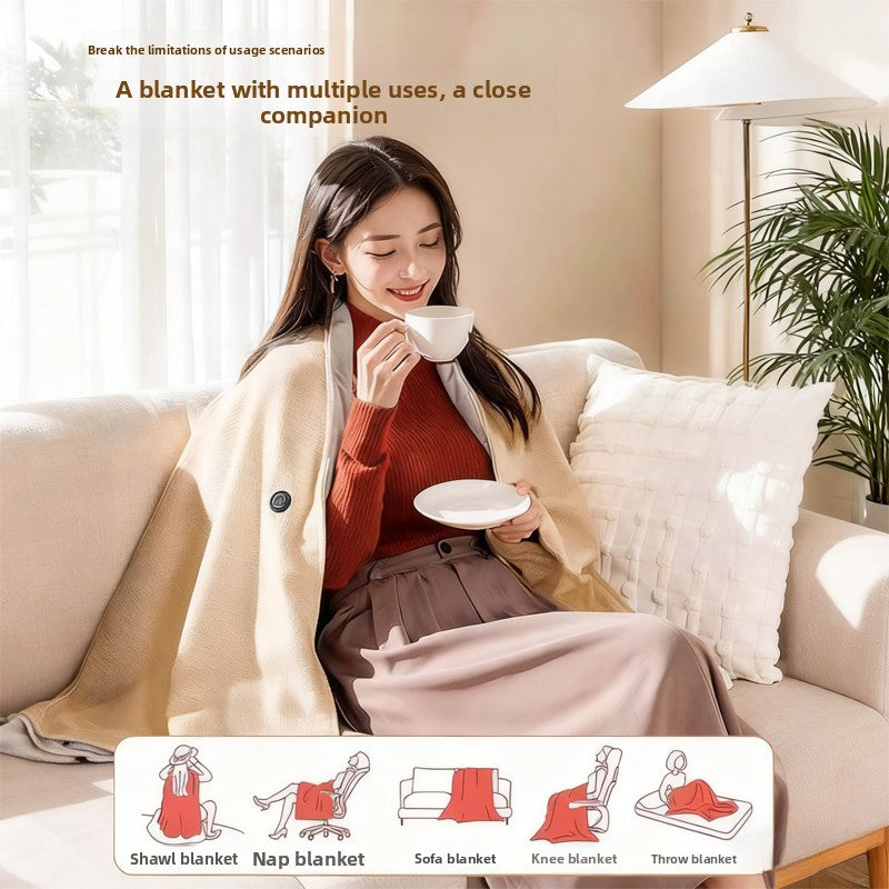 CozyWarm Heated Blanket – USB Rechargeable Throw for Office and Outdoor Use