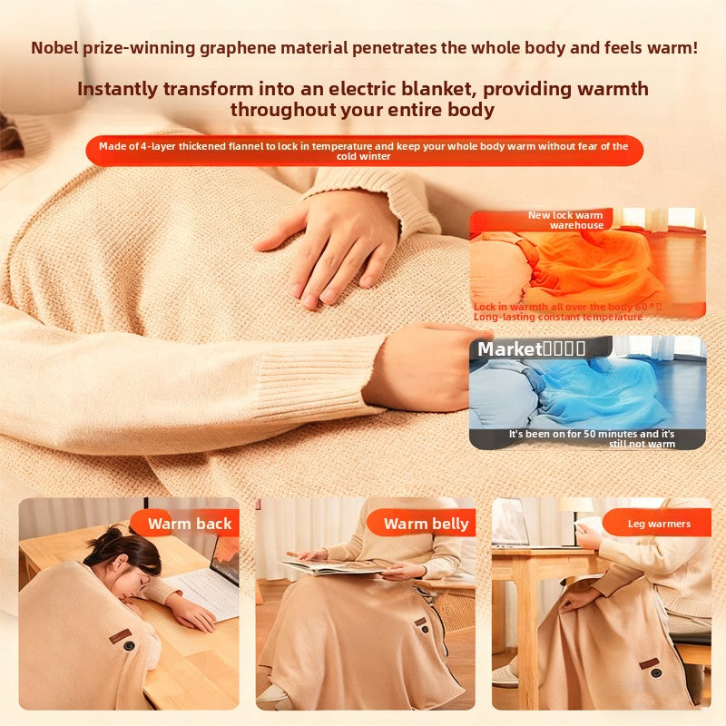 CozyWarm Heated Blanket – USB Rechargeable Throw for Office and Outdoor Use