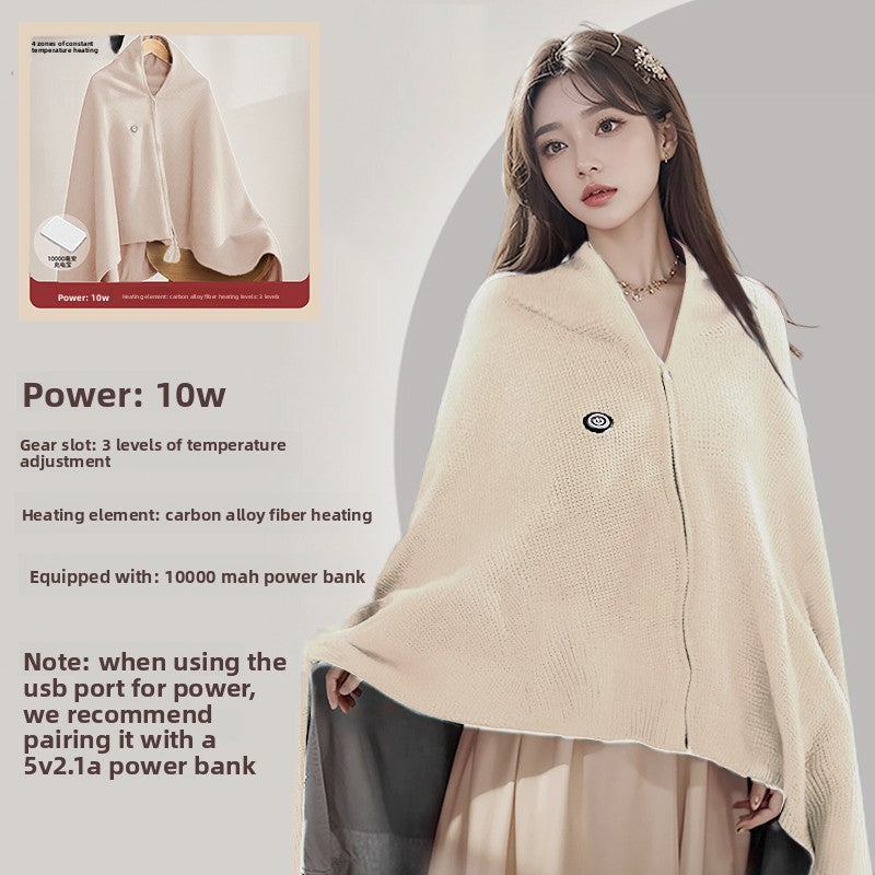 CozyWarm Heated Blanket – USB Rechargeable Throw for Office and Outdoor Use