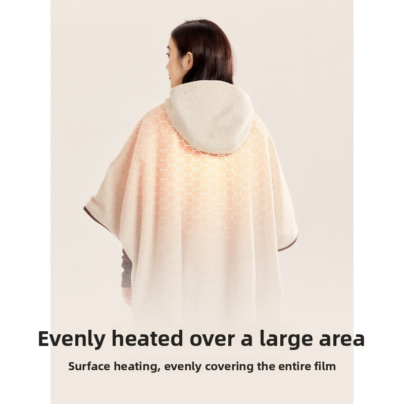 CozyWarm Heated Shawl – USB Rechargeable Electric Blanket for Home Use