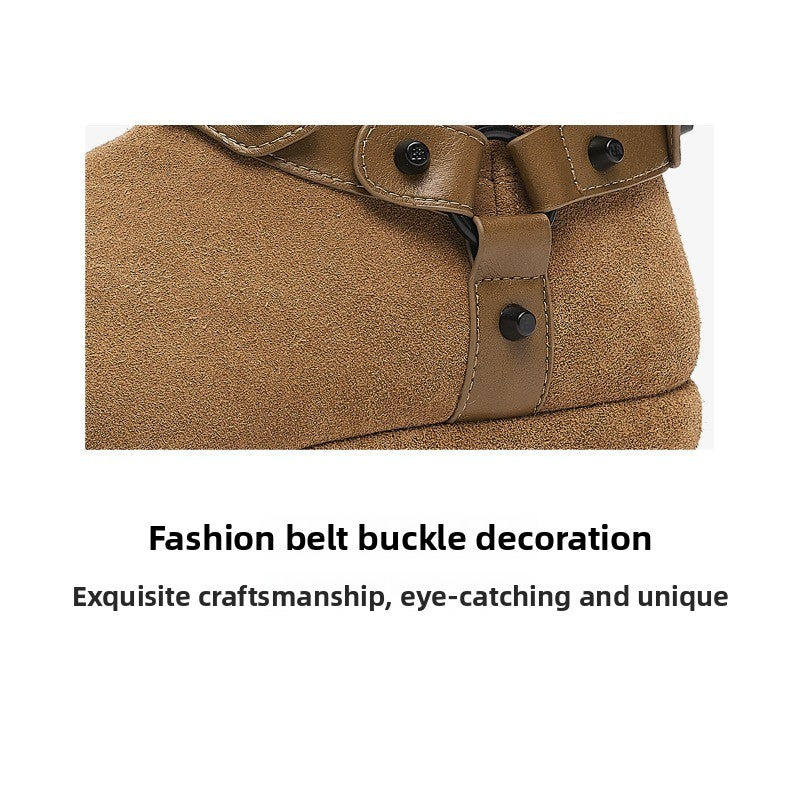 CozyStep Flat Winter Boots – Plush-Lined Short Snow Boots for Women